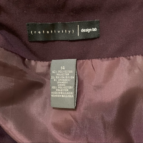 Relativity Design Lab Fully Lined Long Skirt Size 14 - Picture 8 of 8